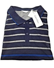 Calvin Klein Men's 100 Cotton short sleeve Polo shirt, Blue, Size XXL/XL
