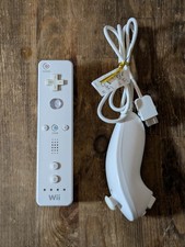 Official OEM Nintendo Wii Remote White with Nunchuck RVL-003 Tested Region Free