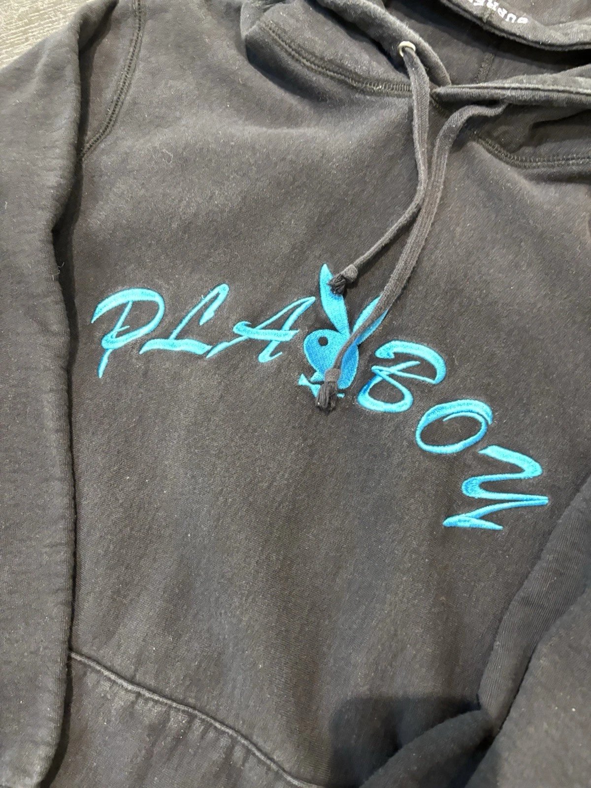 Felpa con cappuccio Supreme Playboy (SS17) NERA Taglia: Large Usata