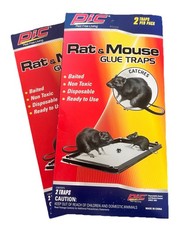  2 Large Rat And Mouse Glue Traps 2 Packs Of 2 Baited Non Toxic Disposable PIC