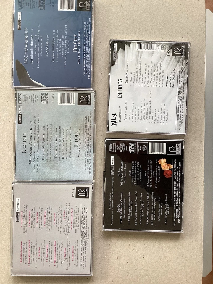 CD-Paket 5 Stück Reference Recordings Delibes ,Rachmaninoff,Respighi ,Sampler - Bild 2 von 2