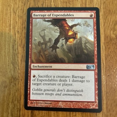 Barrage of Expendables 127 Uncommon Magic 2014 (M14) Magic: The Gathering NM