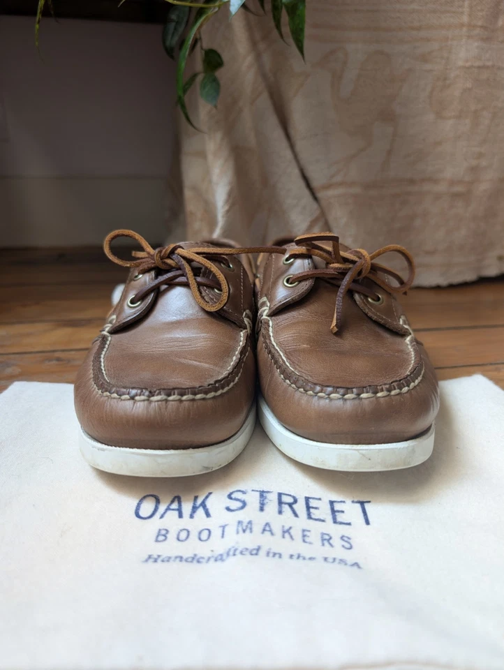 Oak Street Bootmakers Boat Shoe Natural Chromexcel Foto 3 de 4