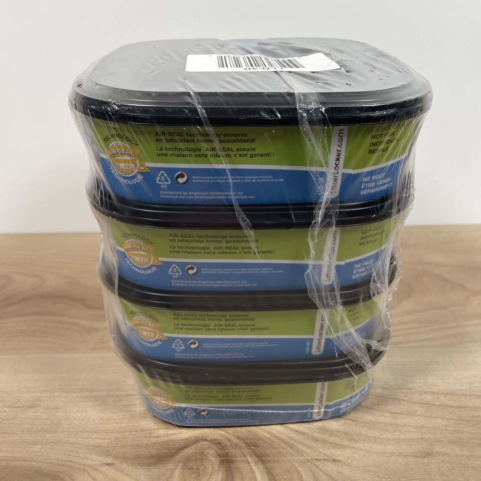 Cartuchos de recarga LitterLocker paquete de 4 bolsas desechables para residuos de gatos *NUEVO SELLADO* Foto 4 de 4