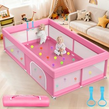 65x50 in Baby Playpen - Extra Large Playpen for Babies and Toddlers - Portable