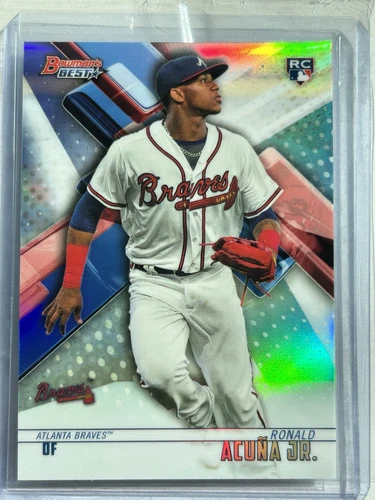 2018 Bowman's Best Ronald Acuna Jr. #51 Rc Rookie Refractor Parallel Braves