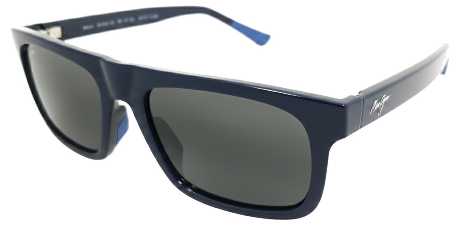 Maui Jim Opio Shiny Blue Flat Top Square Sunglasses w Glass Lens 616-03 Italy 29290₽