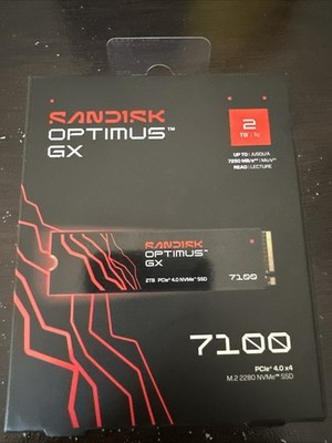 Sandisk Optimus GX 7100 2tb PCle 4.0 x4 M. 2 2280 NVMe SSD Brand New