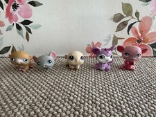 5 Hasboro Littlest Pet Shop LPS Lot - 3 Mice / Rat / Hamster