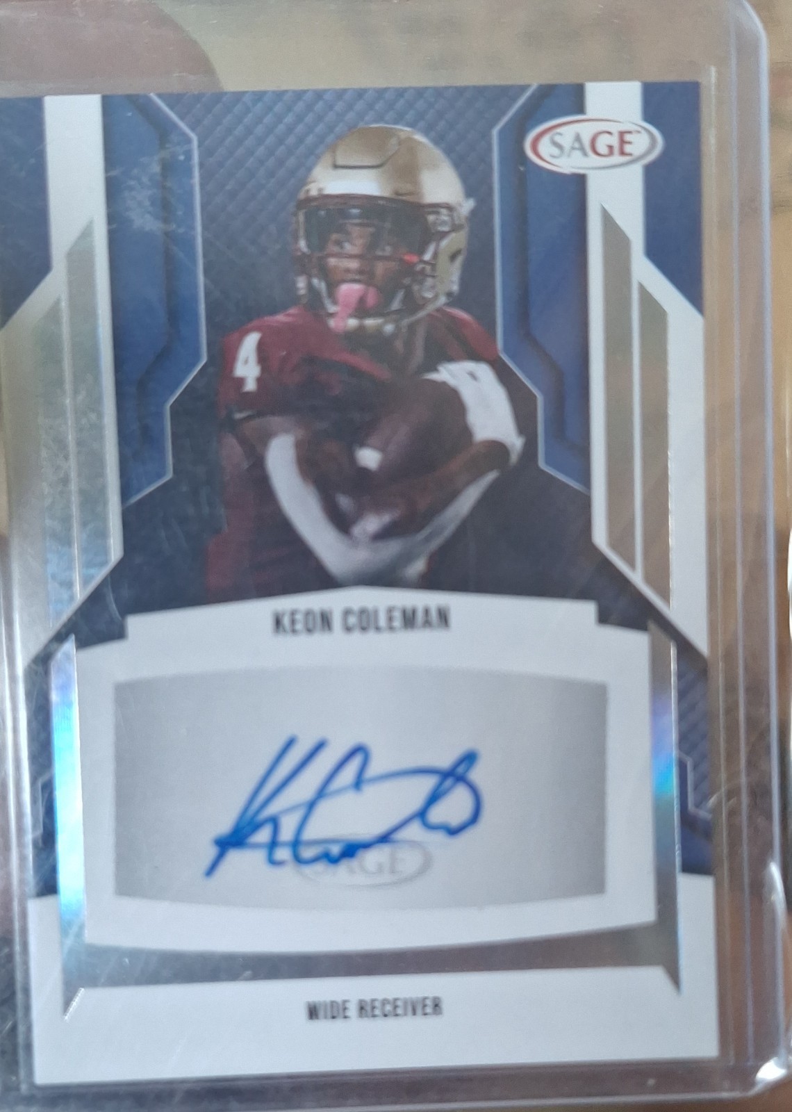 2024 SAGE HIT Low Series - Autographs Keon Coleman #A-KC Silver (AU, RC)