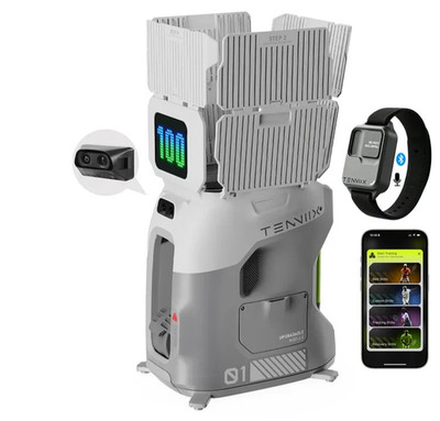 Padel/Tennis BallMaschine PRO! mit AI Vision,Sprachbedienung, App, 8.7 kg, Akku