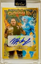 Matt Hardy 2025 Wild Card Christmas Hit Jack Frost Gold Holo Foil Auto True 1/1