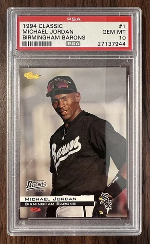 1994 Classic Michael Jordan #1 - Birmingham Barons - PSA 10