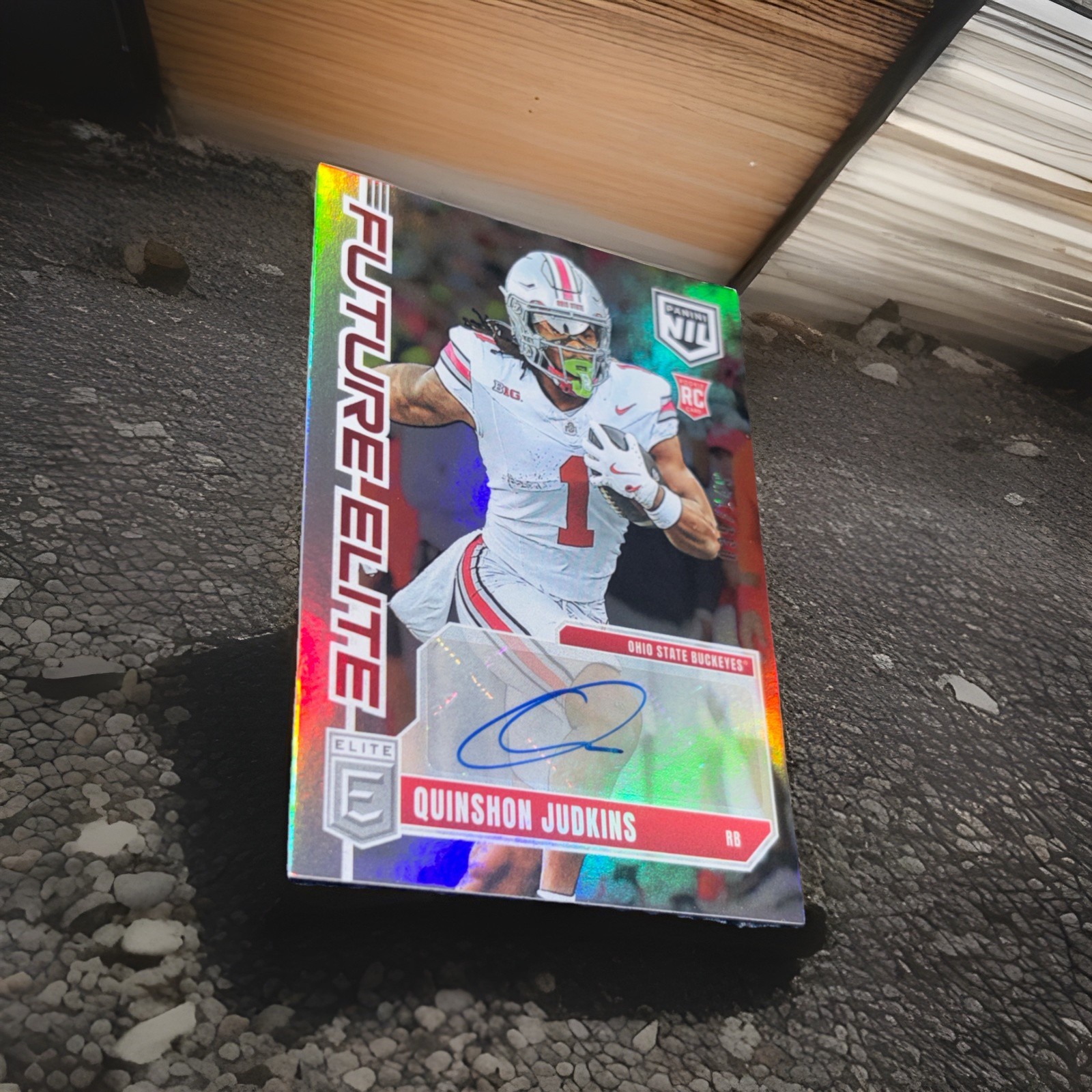 2025 Panini Donruss Elite Quinshon Judkins Future Elite NIL Auto /149 RC