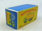 Lesney Matchbox Toys MB47c DAF Tipper Truck ORIGINAL Empty E4 Box without "NEW"