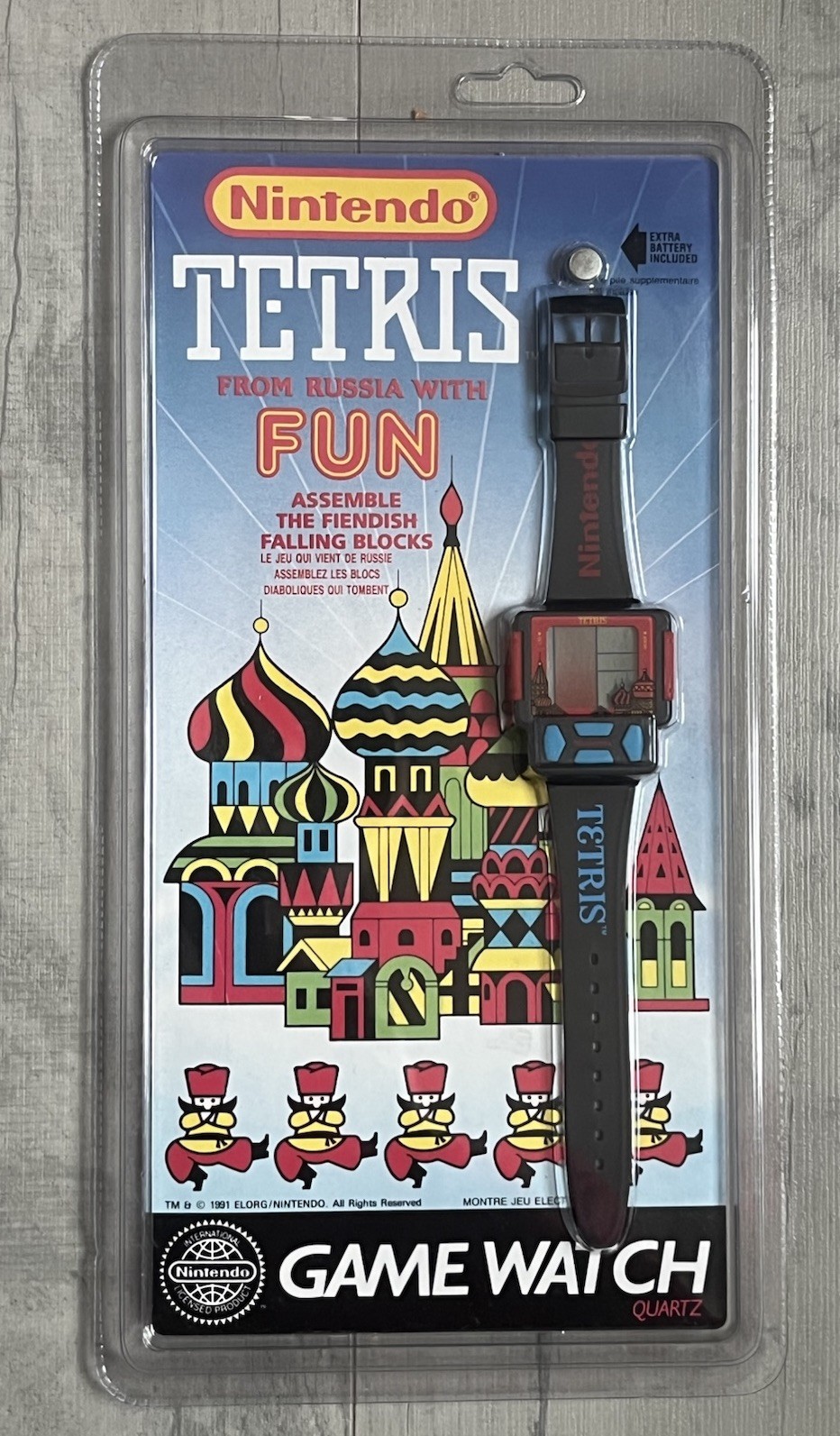 Montre Nintendo Tetris 1991 montre-jeu vintage collector sous blister