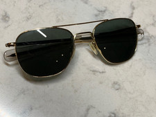 Polarized American Optical Original Pilot 52 mm 23K gold frame sunglasses