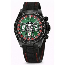 Invicta Speedway Montecarlo Casino Men's 40mm Black Leather Chrono Watch 50517