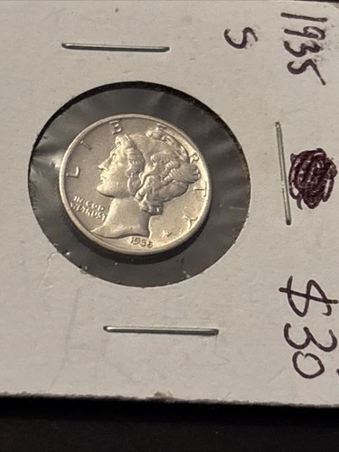 1935-S Mercury Silver Dime BU *UNCIRCULATED* MS E344 KINF