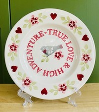 Emma bridgewater Lovebirds True Love High Adventure Birds Hearts 8.5 Inch plate