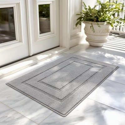 GRANNY SAYS Front Door Mat Indoor Entrance, 1'8'' x 2'8'' (Rectangular), A-grey 