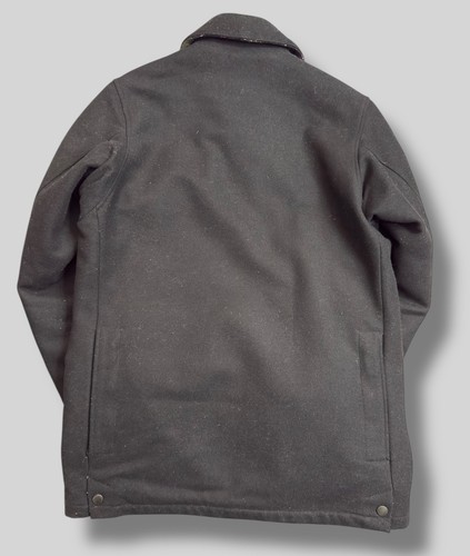 Barbour Beaufort Wool Jacket Men’s Large Black - Picture 4 of 14