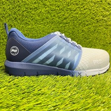 Timberland PRO Radius Womens Size 9 Blue Gray Composite Toe Safety Work Shoes