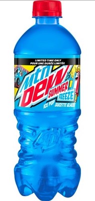 24 Bottles of Mountain Dew Summer Freeze Soft Drink 20 Fl oz each