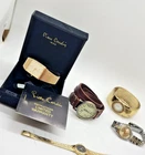 Lot of 5 Vintage & Modern Women’s Watches Pierre Cardin Tank Timex C&C Bangle