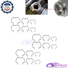 18Pcs Quick Connector Clip Transmission Oil Cooler Line Clip 6-3/8'' 1/2'' 5/8''