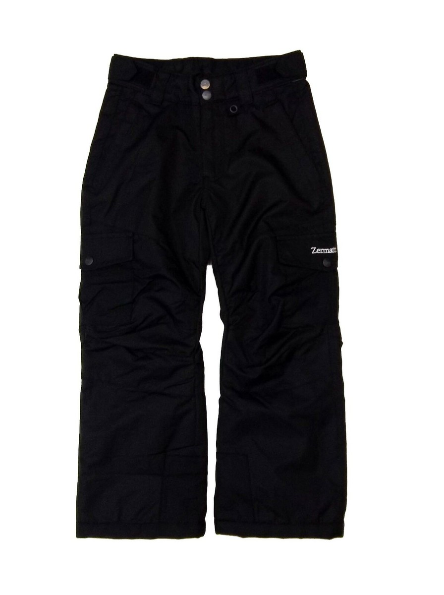 Zermatt Youth Insulated Ski Pants, Black | eBay