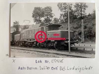 E-Lok E 94 275 im Bhf Ludwigsstadt 1970 I Historisches Eisenbahn Foto