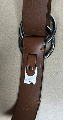 Polo Ralph Lauren Women Belt Brown Leather Double Ring  display picture 3