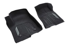 2019-2025 Silverado GM Complete Coverage Black Front Floor Liners 84333602 OEM