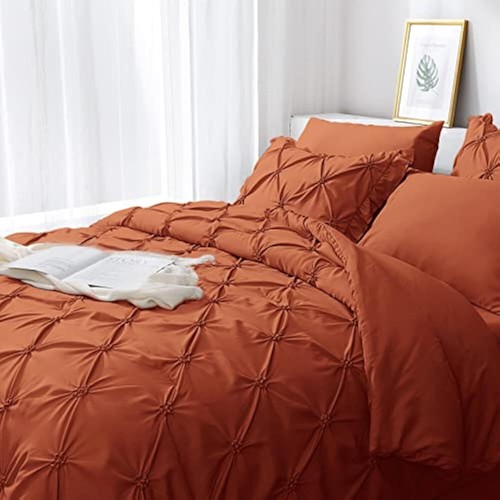 7-Piece Full Comforter Set - Black Egyptian Cotton Pintuck 500TC - Picture 88 of 103