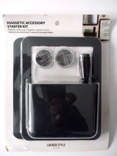 U Brands Locker Magnetic Accessory Kit Mirror, Dry Erase Board Marker-Black