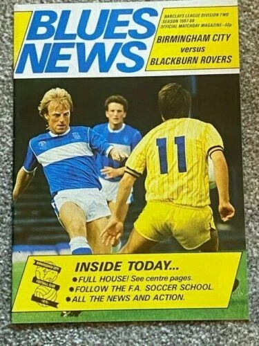 Away Teams A-B Blackburn Rovers Division 2 Football Programmes