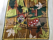 Foulard Braccialini 100% Seta Donna Silk Scarf 90x90 cm Grande E Nuovo Disegno