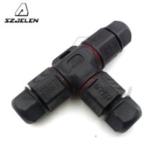 LLT 3 way 4Pin Screw Fixed Junction Box Cable Connector Waterproof Junction Box