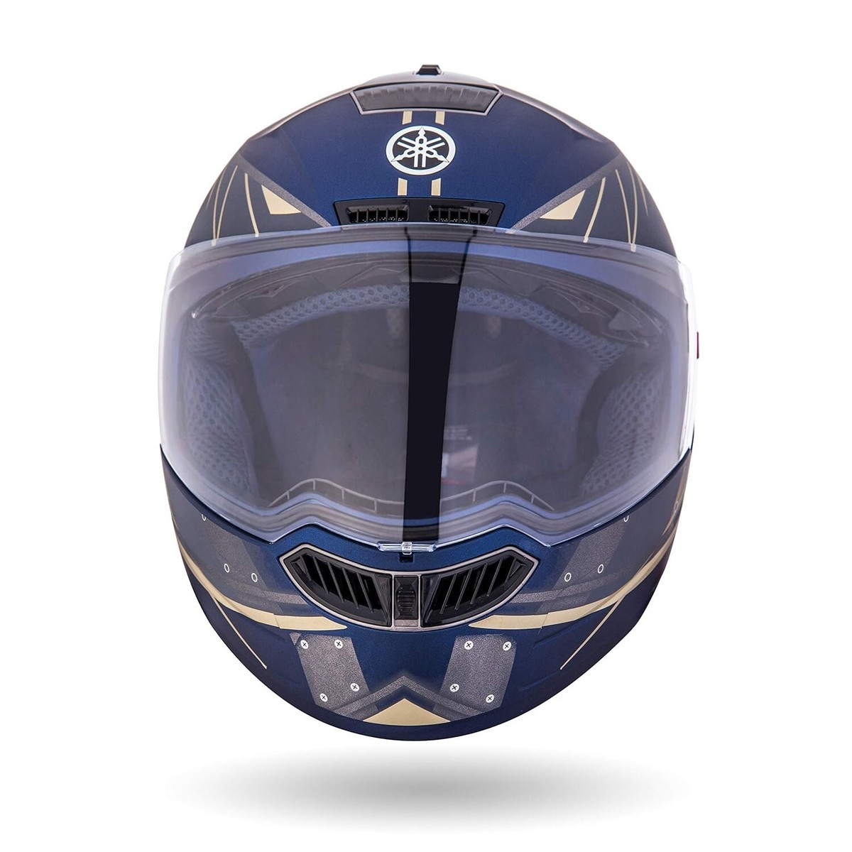 Yamaha YR7 Full Face Helmet (Matte Black & Blue, Size L,XL
