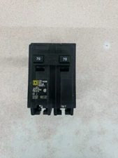 Square D HOM270 70 Amp 120/240 VAC 2 Pole Type HOM Plug-In Breaker 