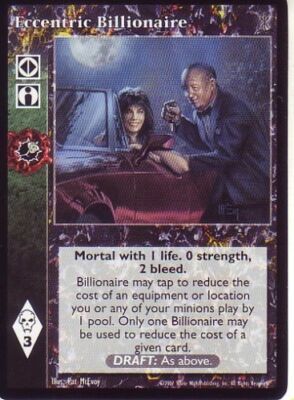 Eccentric Billionaire x10  VTES JYHAD SoC