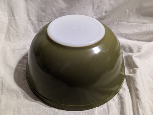 Pyrex Avocado grüne Misch-/Nestschüssel, #403, 2,5 Quart, 8,5" Vintage - GEBRAUCHT - Bild 10 von 11