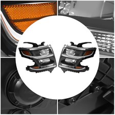 2015-2017 For Chevrolet Tahoe Left Driver+Right Passenger Side Headlight OEM