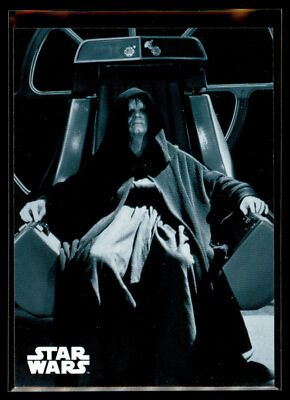 2020 Topps Star Wars ROTJ Black & White BLUE #93 Emperor Palpatine
