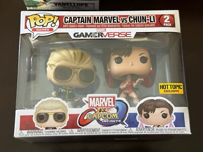 Funko POP Gamerverse Captain Marvel Vs Chun-Li Hot Topic - Main Image