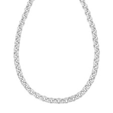 Sterling Silver 18" Mens Italian Cable Link Chain Necklace 10MM 27 Grams