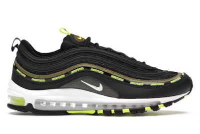 Size 9 - Undefeated x Nike Air Max 97 Black Volt - Fast Free Shipping