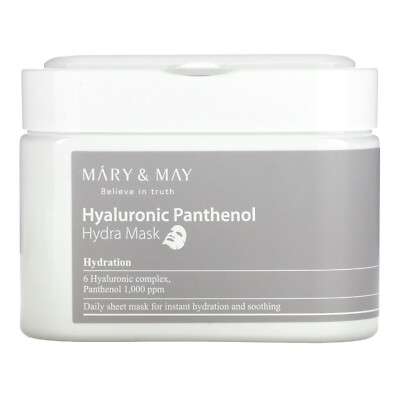 Hyaluronic Panthenol, Hydra Beauty Mask, 30 Sheets, 14.1 oz (400 g)