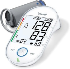 Máquina de presión arterial Beurer BM55 XL pantalla retroiluminada alarma de arritmia
